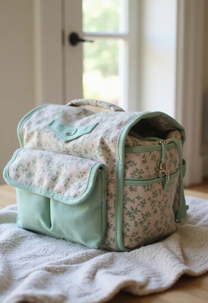 10 Handmade Baby Gift Ideas Under $20 That Parents Will Love - 3. Hand-Sewn Cloth Diaper Bag