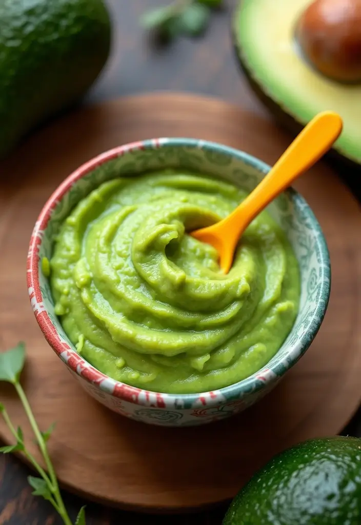 10 Homemade Baby Food Recipes That Your Little One Will Love (You Won't Believe #4!) - 1. Creamy Avocado Puree