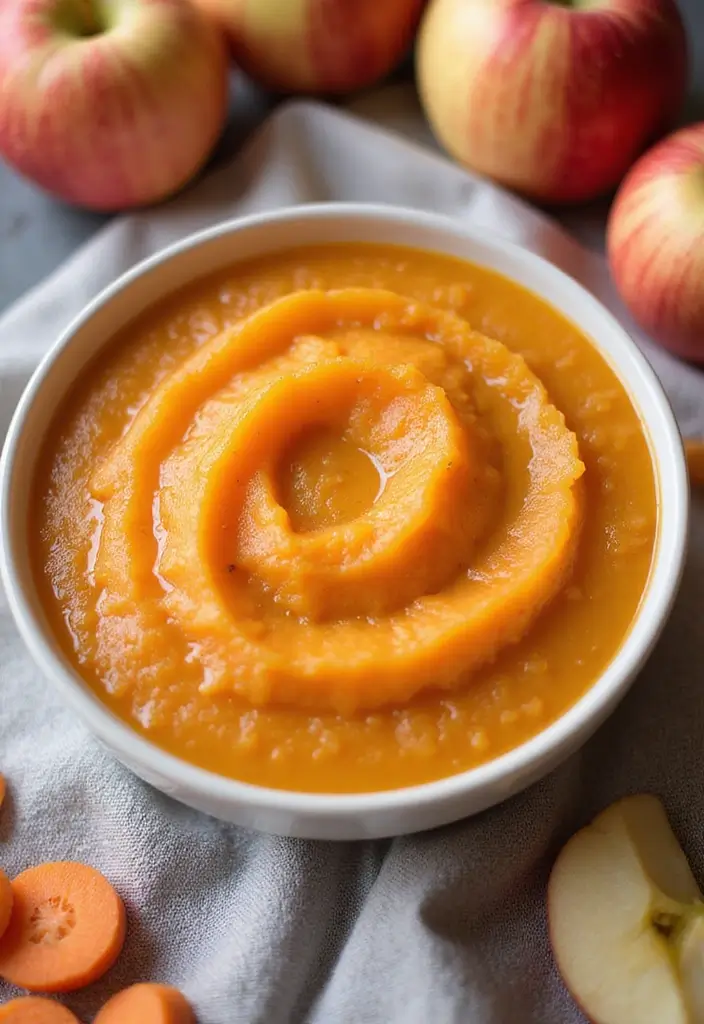 10 Homemade Baby Food Recipes That Your Little One Will Love (You Won't Believe #4!) - 10. Apple and Carrot Puree