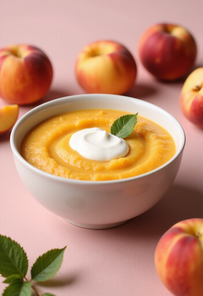 10 Homemade Baby Food Recipes That Your Little One Will Love (You Won't Believe #4!) - 7. Peaches and Cream Puree