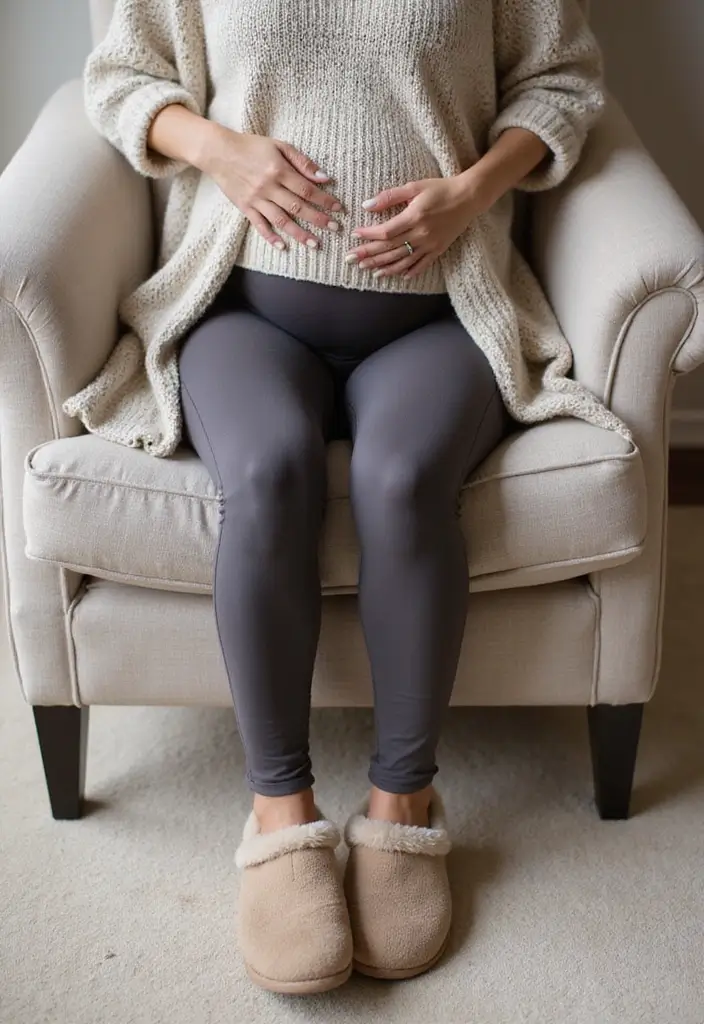 12 First Trimester Essentials That You Literally Need Right Now (Morning Sickness-Proof Your Day!) - 2. Comfortable Maternity Leggings