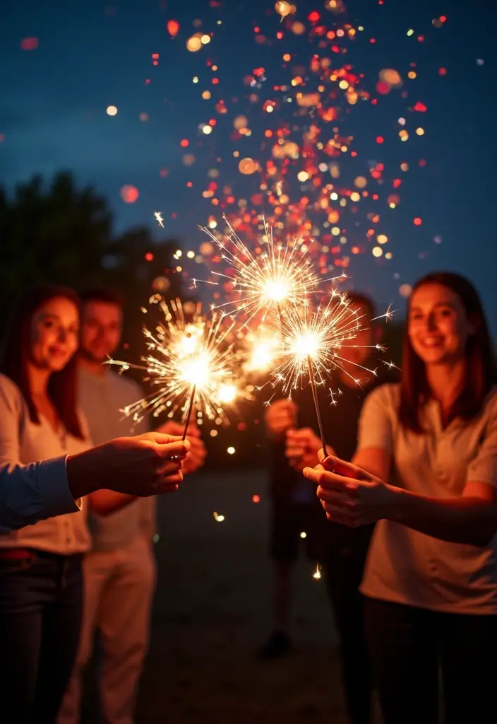 12 Heart-Pounding Confetti Popper Ideas to Reveal Your Baby Boy's Gender (You Won't Believe #9!) - 10. Confetti Sparklers
