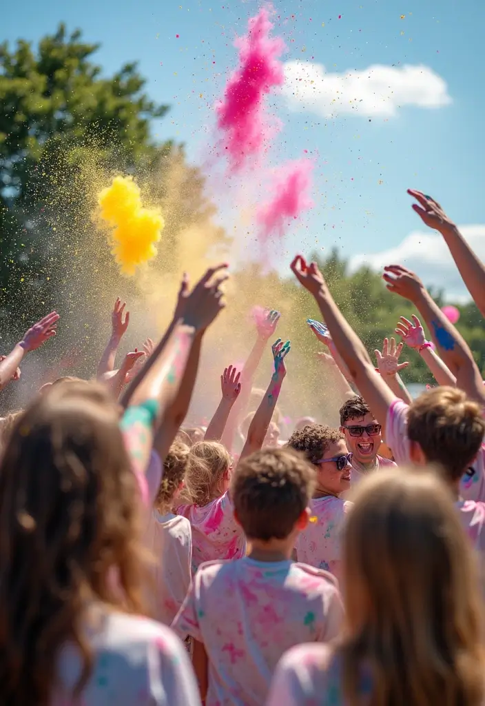 13 Gorgeous Outdoor Gender Reveal Ideas That Will Make Your Day Unforgettable! - 4. Paint the Tree