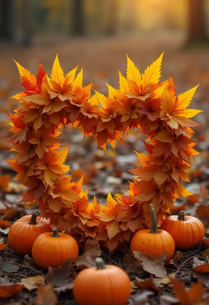 13 Heartwarming Thanksgiving Pregnancy Announcement Ideas to Share Your Joy (You'll Want to Save #7!) - 12. Leafy Pregnancy Announcement