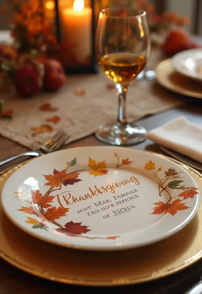 13 Heartwarming Thanksgiving Pregnancy Announcement Ideas to Share Your Joy (You'll Want to Save #7!) - 8. Personalized Place Cards