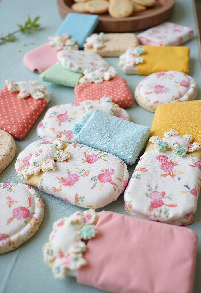 14 Thrifted Baby Shower Decor Ideas That Spark Joy and Save Cash (You Have to See #5!) - 10. Fabric Covered Baby Shower Games