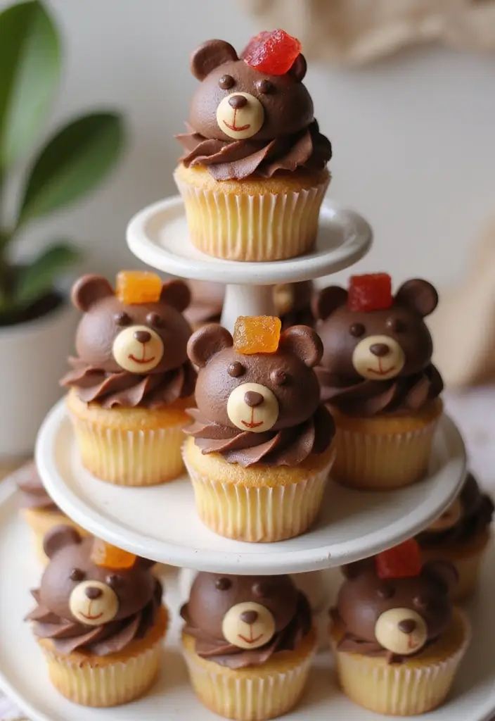 15 Adorable 'We Can Bearly Wait' Baby Shower Ideas That'll Melt Your Heart! - 4. Adorable Bear Cupcakes