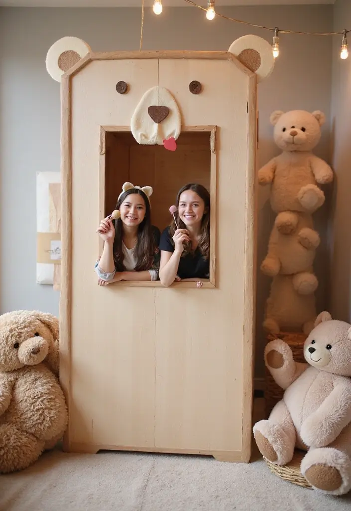 15 Adorable 'We Can Bearly Wait' Baby Shower Ideas That'll Melt Your Heart! - 8. Bear-Themed Photo Booth