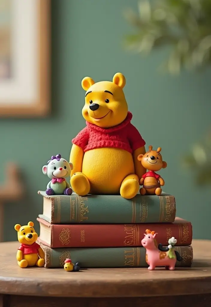 15 Adorable Winnie the Pooh Baby Shower Ideas That Will Make Your Guests Go 'Aww!' - 10. Storybook Centerpiece