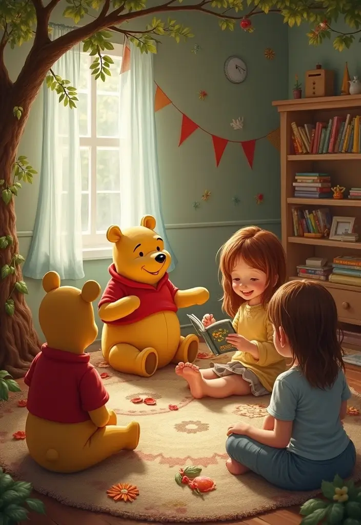 15 Adorable Winnie the Pooh Baby Shower Ideas That Will Make Your Guests Go 'Aww!' - 15. Winnie the Pooh Story Time