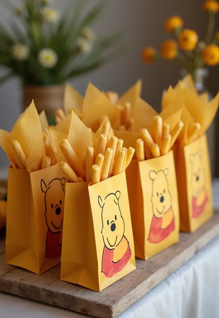 15 Adorable Winnie the Pooh Baby Shower Ideas That Will Make Your Guests Go 'Aww!' - 5. Themed Party Favors