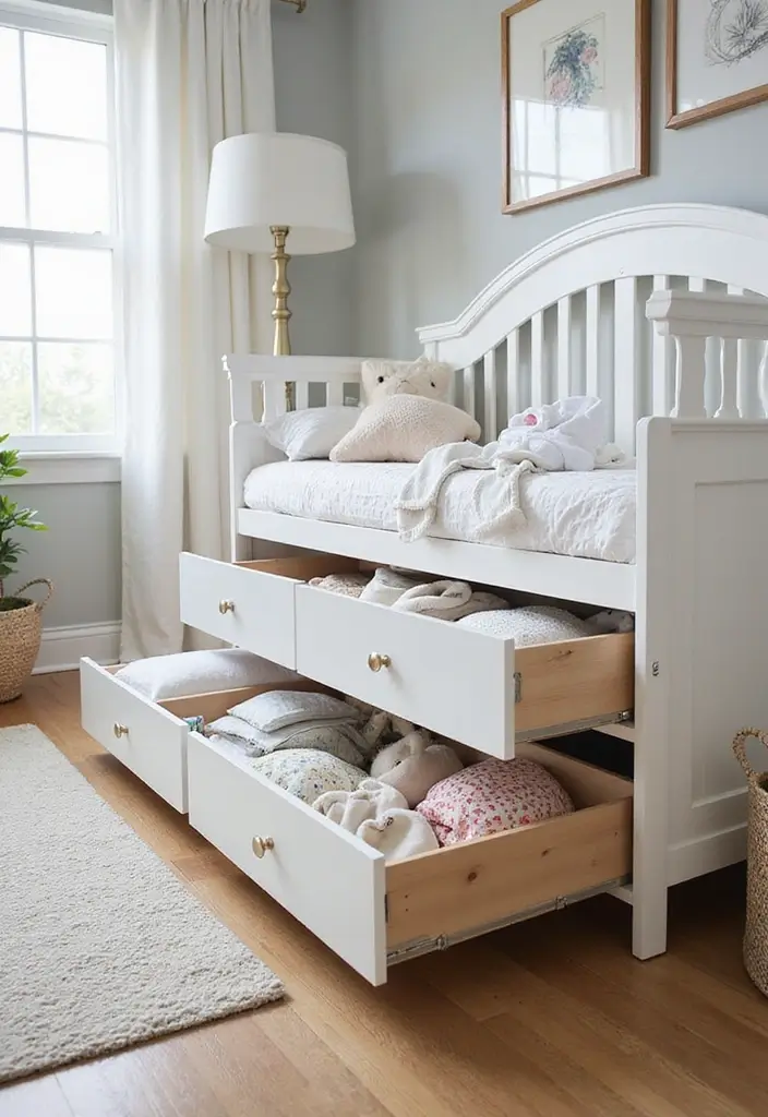 15 Must-Have Organization Gifts for New Moms (Declutter + Calm Nursery!) - 13. Convertible Crib with Storage