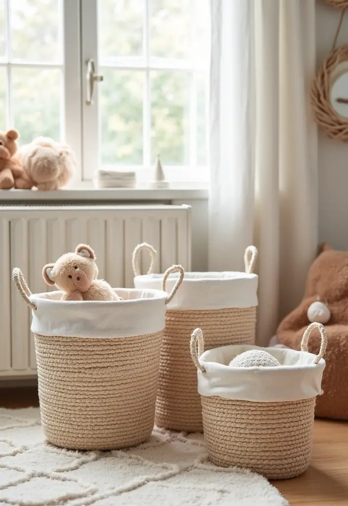 15 Must-Have Organization Gifts for New Moms (Declutter + Calm Nursery!) - 2. Multi-functional Storage Baskets