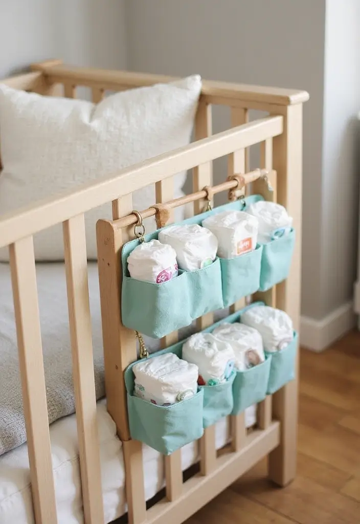 15 Must-Have Organization Gifts for New Moms (Declutter + Calm Nursery!) - 6. Stylish Crib Organizer