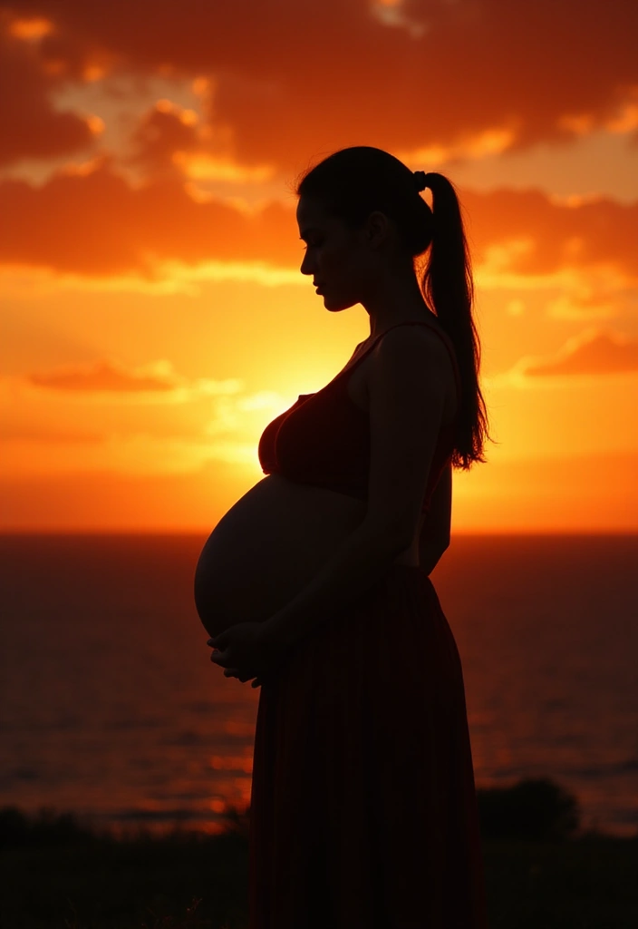 15 Stunning Pregnancy Photoshoot Ideas That'll Make You Glow! - 1. Silhouettes at Sunset