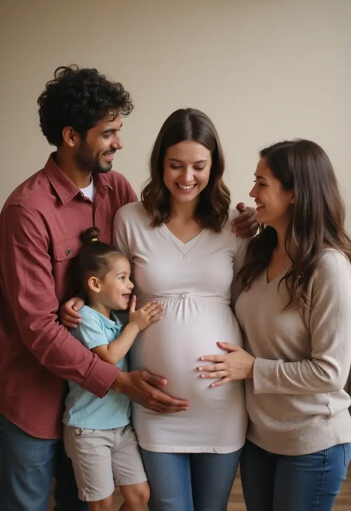 15 Stunning Pregnancy Photoshoot Ideas That'll Make You Glow! - 5. Family Bonding