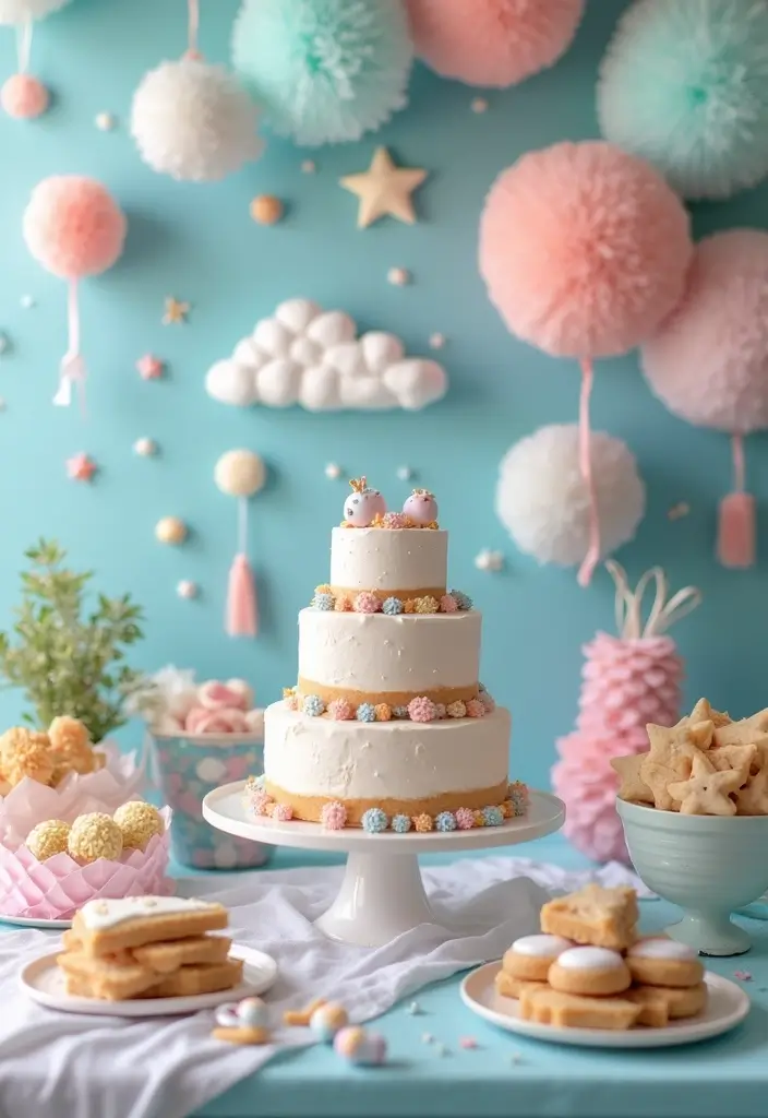 15 Trendy Pastel Baby Shower Themes for 2026 You'll Love - 11. Pastel Space Adventure