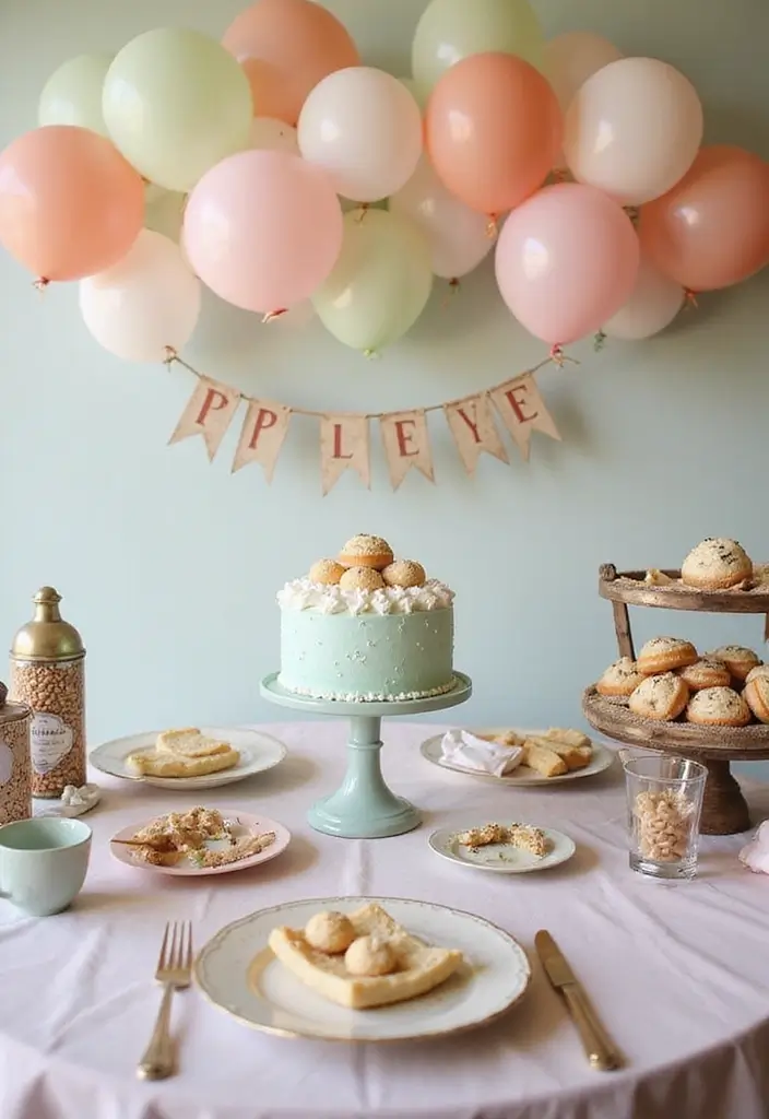 15 Trendy Pastel Baby Shower Themes for 2026 You'll Love - 13. Soft Vintage Charm