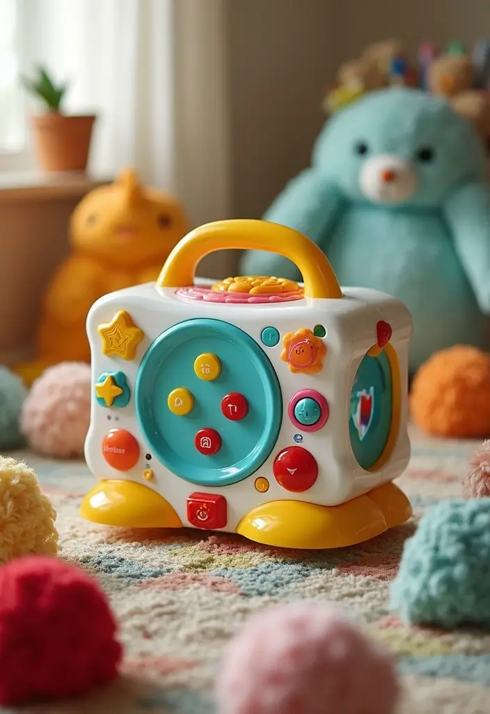16 Interactive Gifts for Babies Under 1 That Keep Little Ones Engaged (Wait Until You See #7!) - 1. Musical Activity Cube