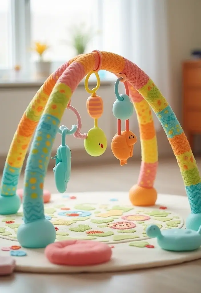 16 Interactive Gifts for Babies Under 1 That Keep Little Ones Engaged (Wait Until You See #7!) - 10. Baby Gym with Interactive Features