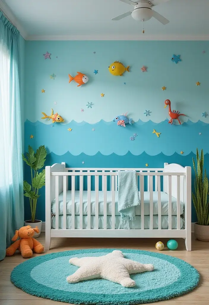 17 Creative Playful Nursery Themes That Ignite Imagination (You’ll Adore #11!) - 3. Underwater Adventure