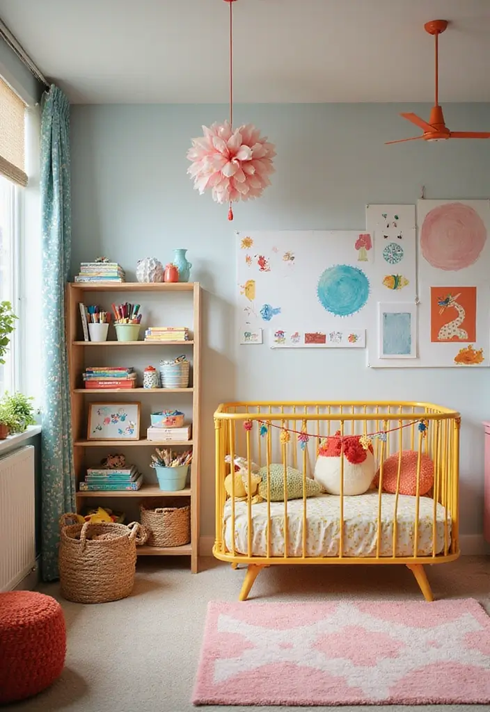 17 Creative Playful Nursery Themes That Ignite Imagination (You’ll Adore #11!) - 6. Artistic Playground
