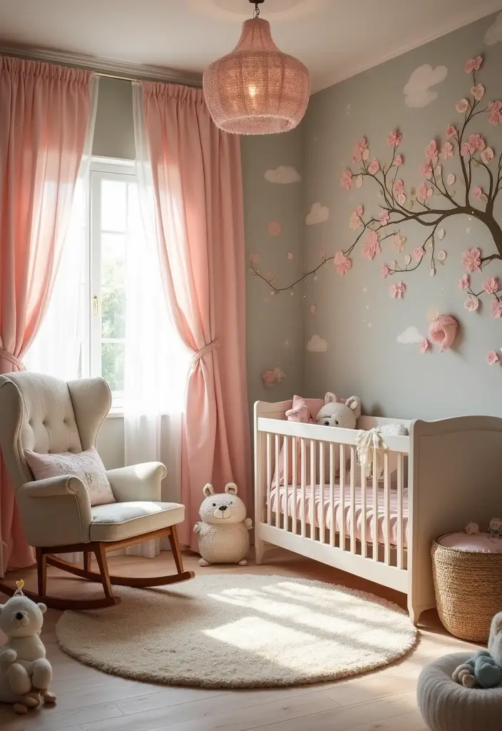 20 Adorable Girl Nursery Ideas That Will Spark Joy in Your Little One's Room! - 1. Fairy Tale Cottage