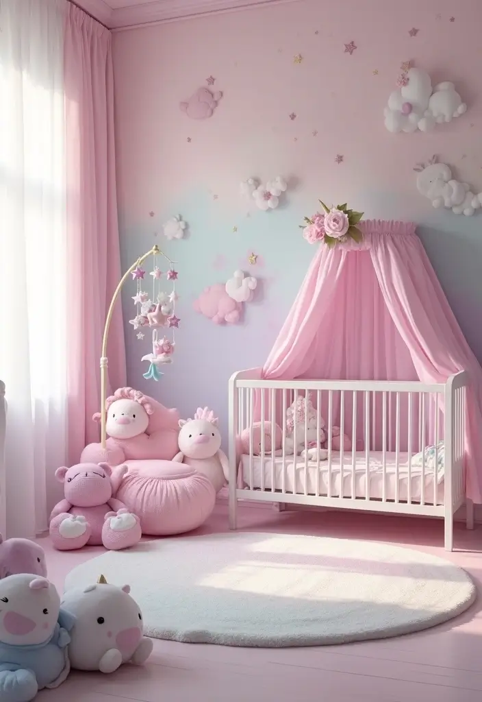 20 Adorable Girl Nursery Ideas That Will Spark Joy in Your Little One's Room! - 10. Magical Unicorns