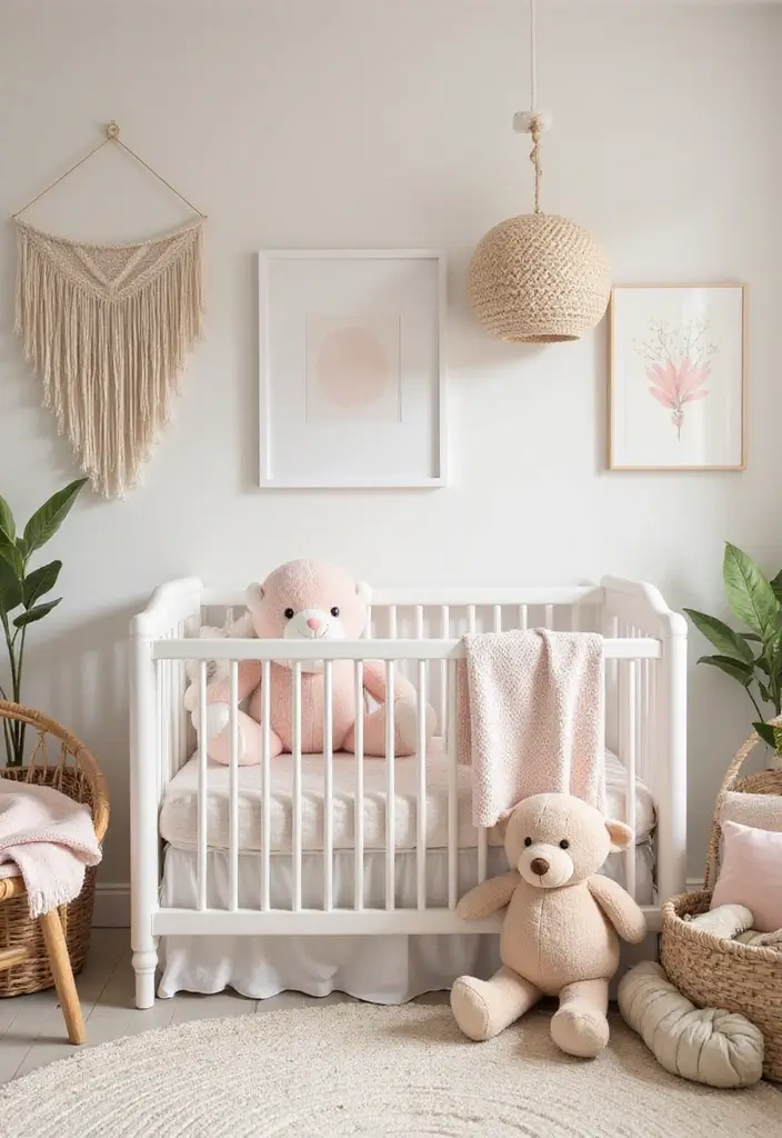 20 Adorable Girl Nursery Ideas That Will Spark Joy in Your Little One's Room! - 16. Sweet Pastels