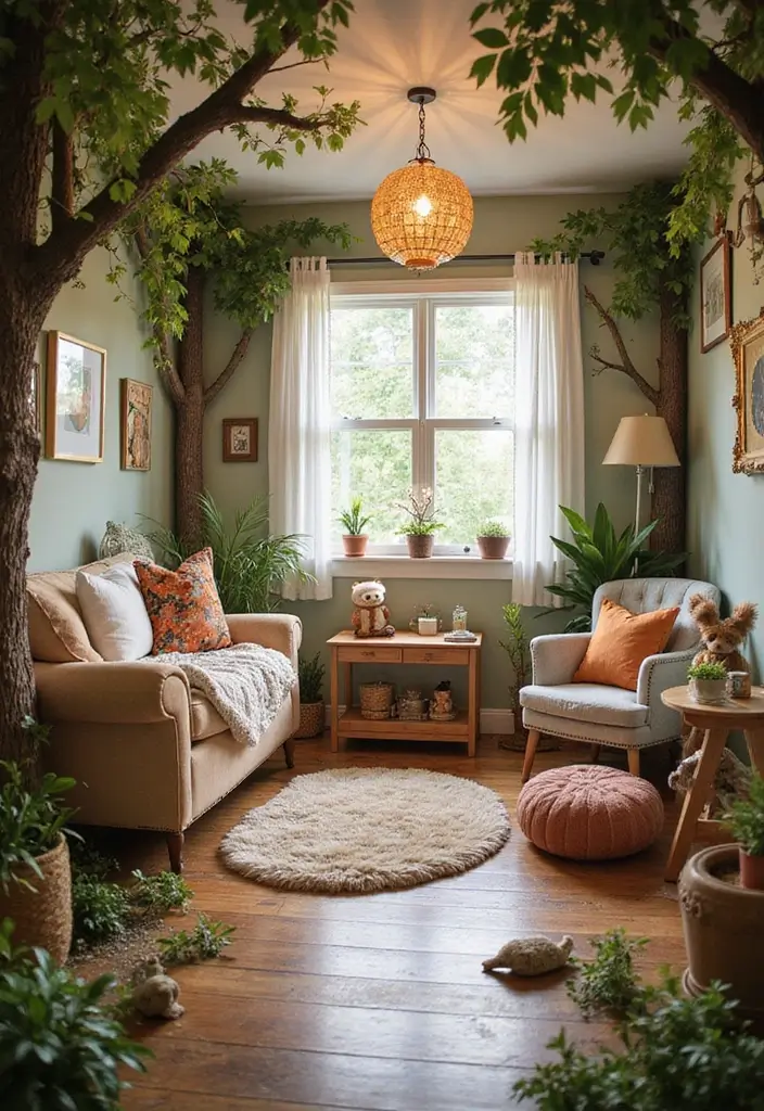 20 Adorable Girl Nursery Ideas That Will Spark Joy in Your Little One's Room! - 19. Magical Forest