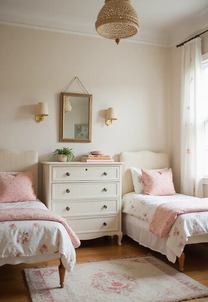 20 Dreamy Gender Neutral Twin Nursery Ideas That'll Make You Swoon! - 10. Vintage Charm with a Twist