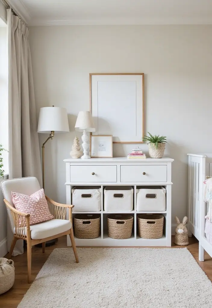 20 Dreamy Gender Neutral Twin Nursery Ideas That'll Make You Swoon! - 19. Smart Storage Solutions