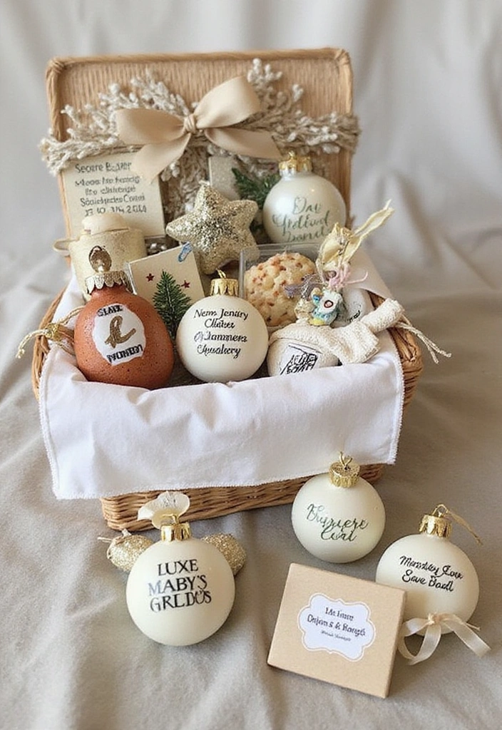 25 Adorable Baby Shower Return Gift Hampers Your Guests Will Absolutely Love! - 18. Keepsake Ornament Hampers