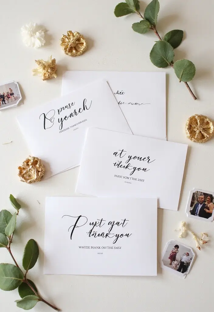 Harvest Baby Shower Ideas That Bring the Countryside Inside (Autumn Colors #6!) - 10. Tailored Thank-You Notes