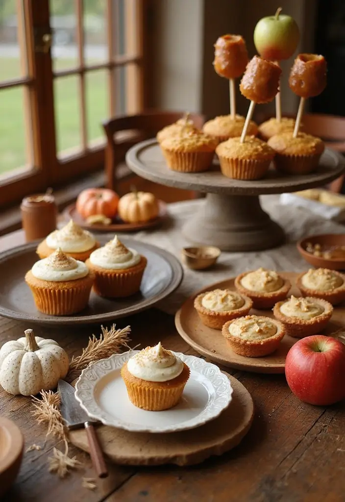 Harvest Baby Shower Ideas That Bring the Countryside Inside (Autumn Colors #6!) - 4. Autumn-Inspired Desserts