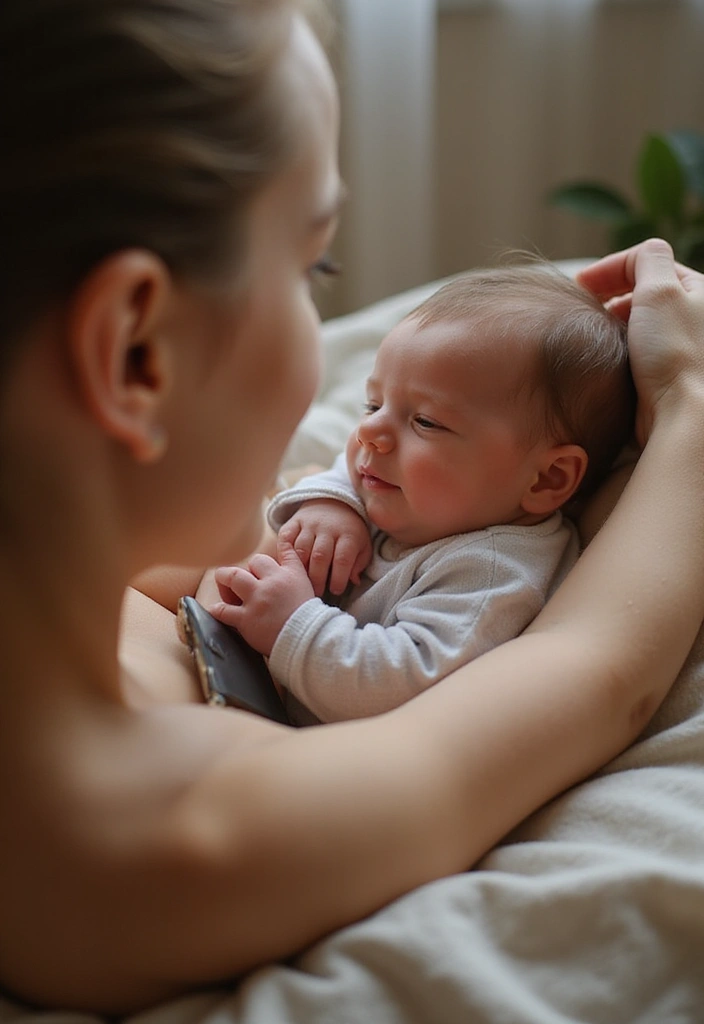 How to Take Gorgeous Newborn Photos at Home: The Ultimate DIY Guide! - 6. Use Your Phone Like a Pro