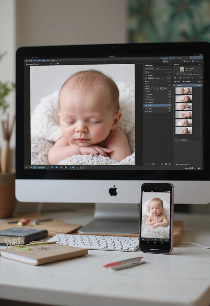 How to Take Gorgeous Newborn Photos at Home: The Ultimate DIY Guide! - 9. Edit with Care
