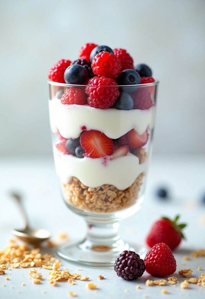 Protein-Packed Healthy Pregnancy Desserts to Fuel Your Baby Bump - 1. Yogurt Parfait with Berries and Granola