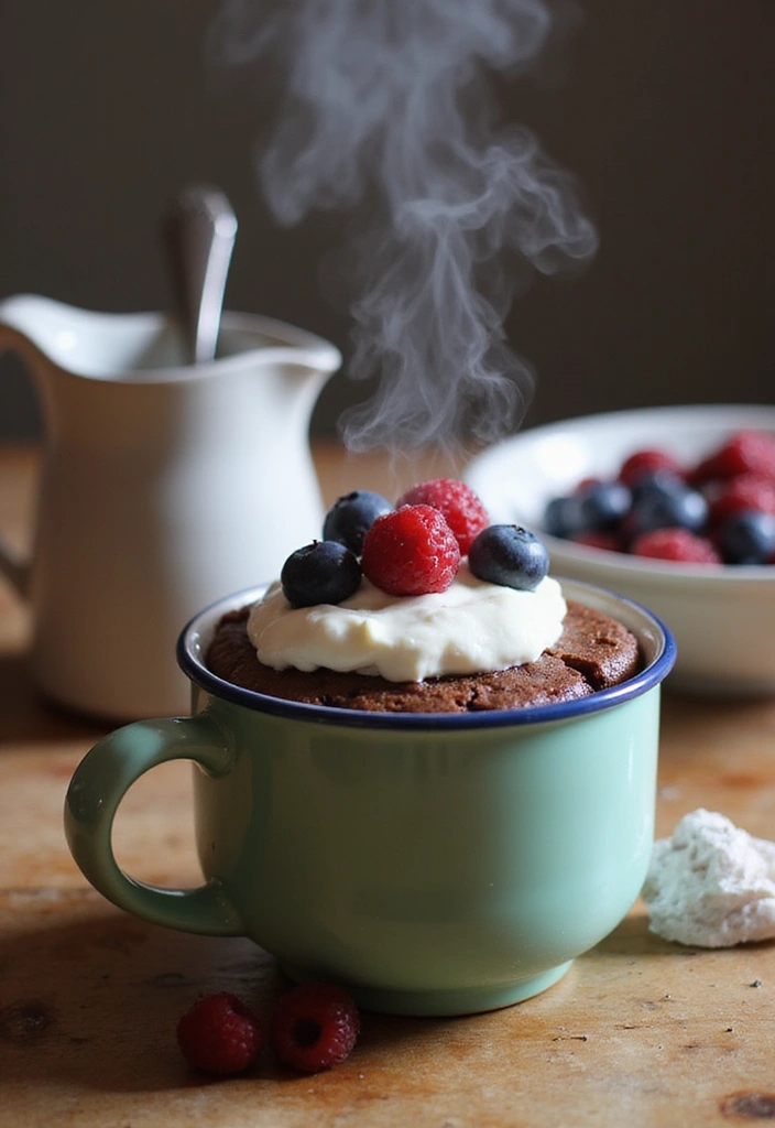 Protein-Packed Healthy Pregnancy Desserts to Fuel Your Baby Bump - 3. Flourless Chocolate Mug Cake