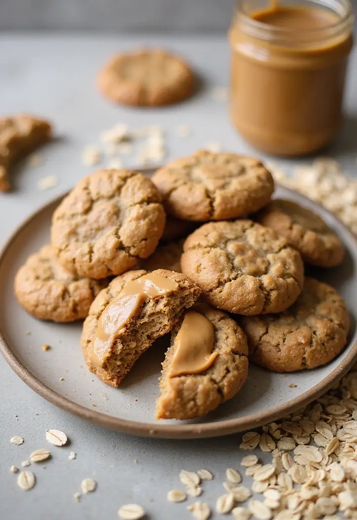 Protein-Packed Healthy Pregnancy Desserts to Fuel Your Baby Bump - 8. Oatmeal Cookies with Peanut Butter