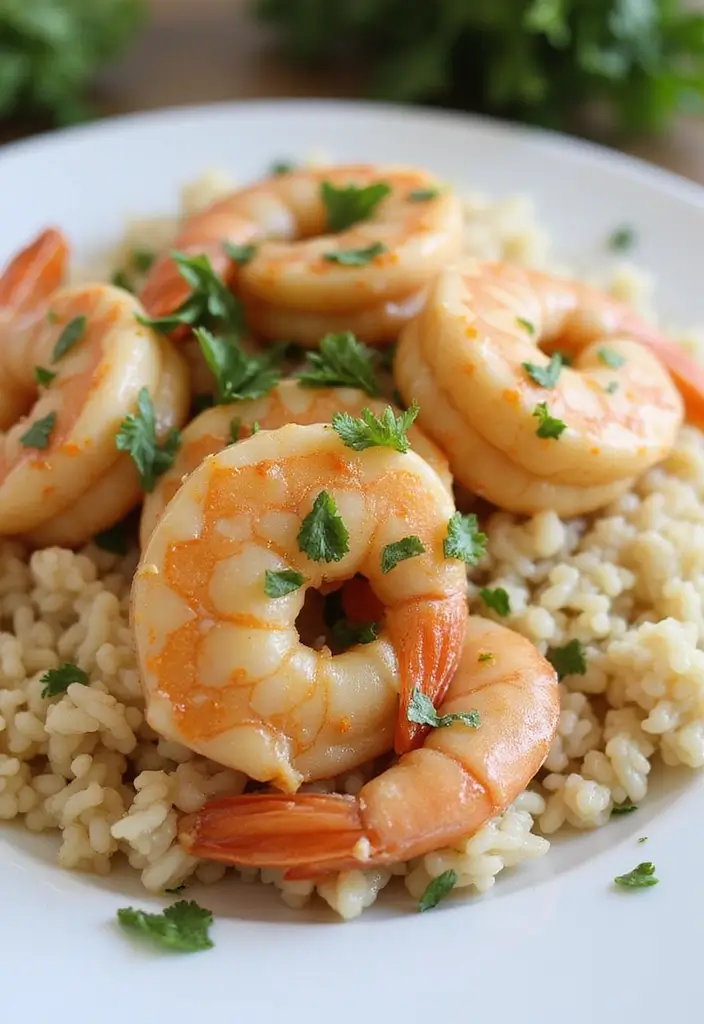10 Easy Dinner Recipes for Busy Moms That Will Have Everyone Asking for Seconds! - 5. Creamy Garlic Shrimp and Rice