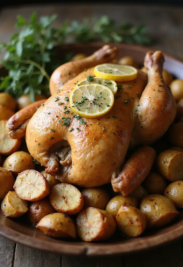 10 Easy Dinner Recipes for Busy Moms That Will Have Everyone Asking for Seconds! - 9. Lemon Herb Roasted Chicken