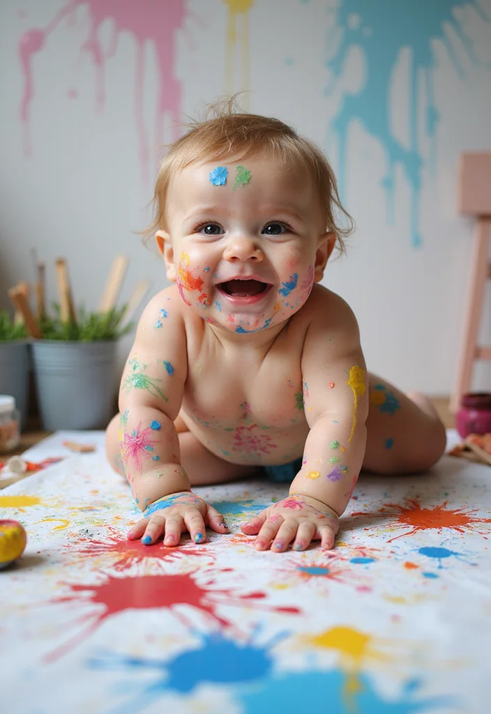 10 Genius Activities That Will Elevate Your Baby’s Brain Power (You’ll Love #3!) - 8. Colorful Art Time