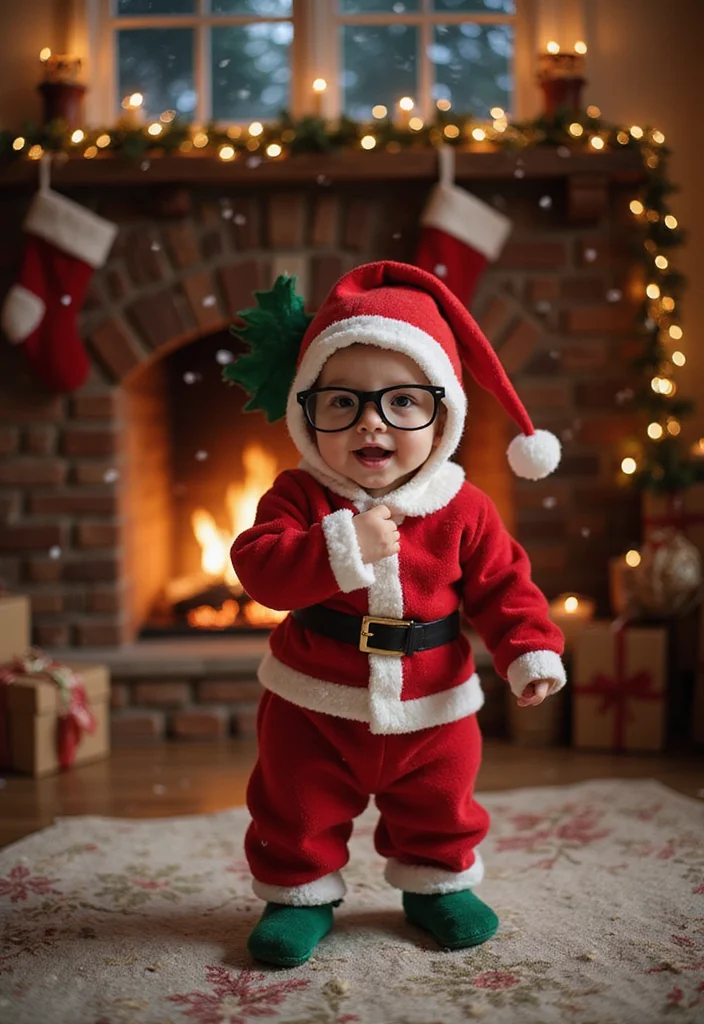 12 Adorable Santa Baby Photoshoot Ideas That Will Melt Your Heart (You Won't Believe #6!) - 1. Classic Santa with a Twist