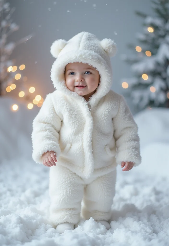 12 Adorable Santa Baby Photoshoot Ideas That Will Melt Your Heart (You Won't Believe #6!) - 4. Winter Wonderland