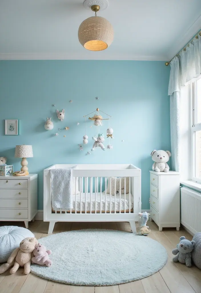 12 Dreamy Shades of Blue That'll Transform Your Baby's Room into a Tranquil Oasis! - 3. Powder Blue: The Sweetest Pastel