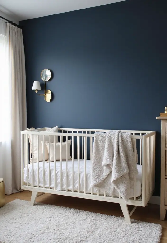 12 Dreamy Shades of Blue That'll Transform Your Baby's Room into a Tranquil Oasis! - 5. Navy Blue: Elegance and Depth
