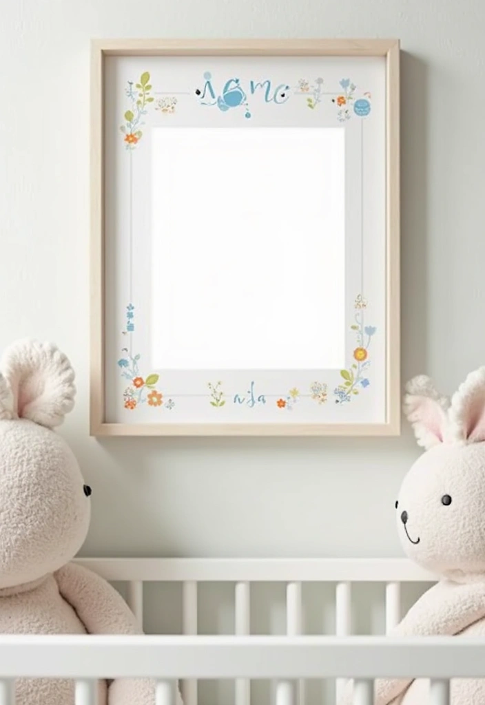 13 Personalized Nursery Art Ideas That Will Make Your Baby's Room One-of-a-Kind! - 1. Customized Name Prints