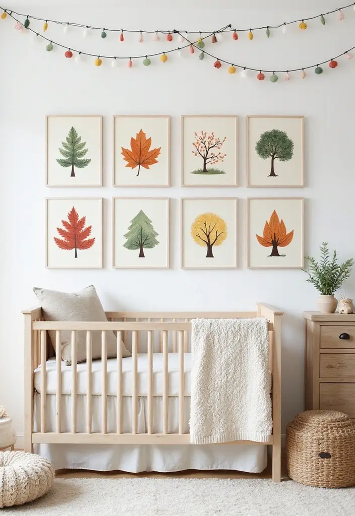 13 Personalized Nursery Art Ideas That Will Make Your Baby's Room One-of-a-Kind! - 13. Seasonal Artwork Collections