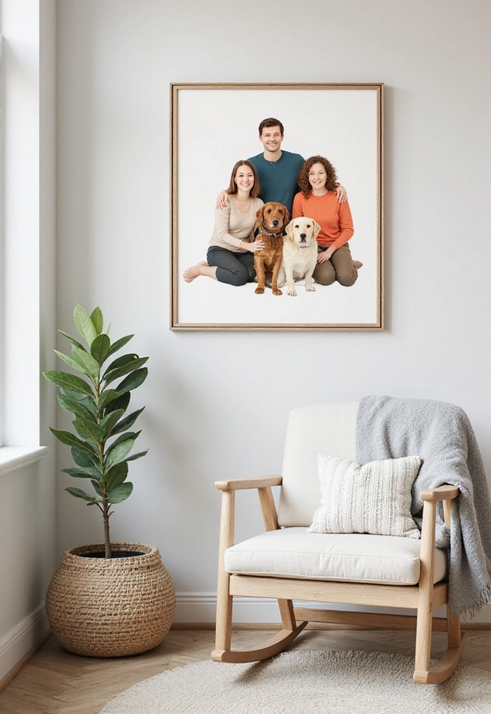 13 Personalized Nursery Art Ideas That Will Make Your Baby's Room One-of-a-Kind! - 4. Personalized Family Portraits